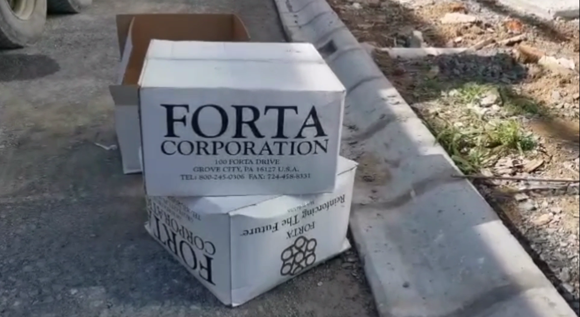 Forta Ferro instead of BRC steel. Forta Ferro instead of BRC steel.