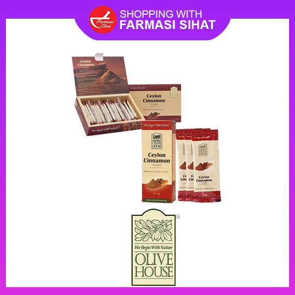 OLIVE HOUSE Ceylon Cinnamon (3 packets x 10gm) Farmasi Sihat