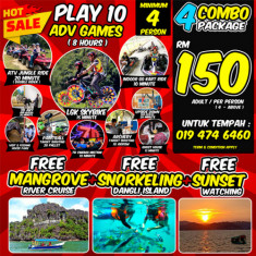 (HOT SALE) Adv Games + Mangrove River Cruise / Min. 4 Pax 