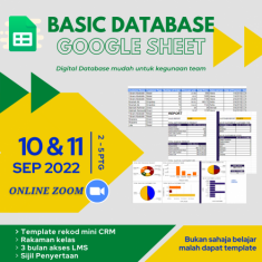 KELAS LIVE BASIC DATABASE GOOGLE SHEET 