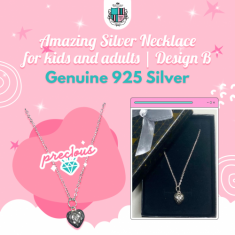 Amazing Silver Necklace for kids and adults | Design B 