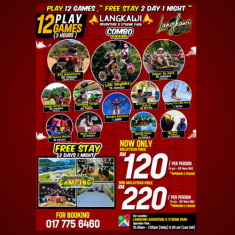 (PROMO) Play 12 Games + Free Stay Camping / Min. 2 Person 